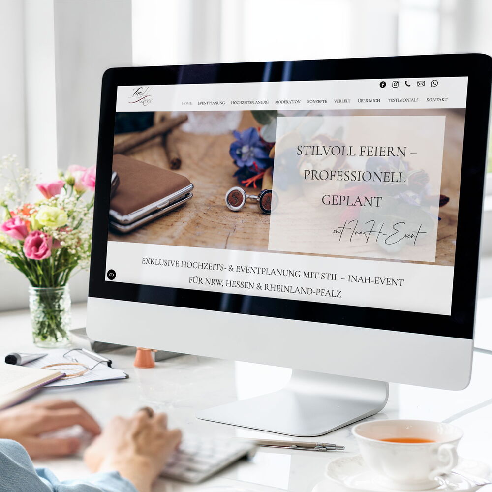 Webseite erstellen Werbeagentur Ina Hock Ina Event Eventplanerin