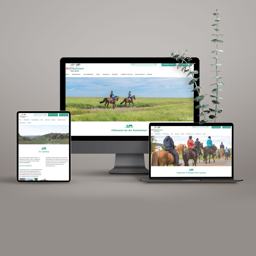 Reitstationen Vogelsbergkreis Webdesign Webprogrammierung