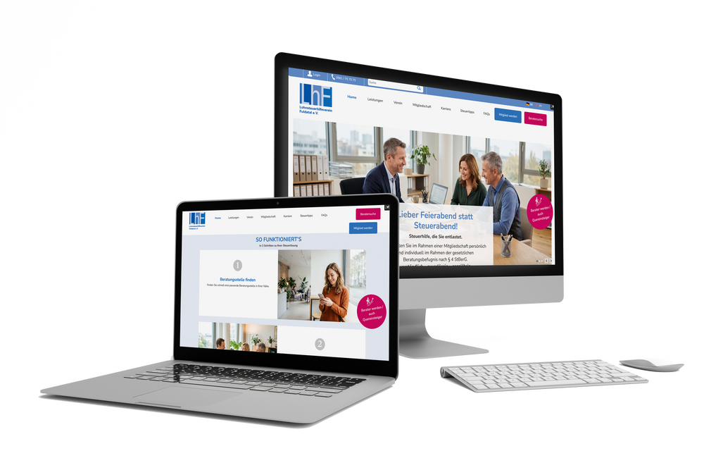 Internetseite Design Programmierung Lohnsteuerhilfeverein Fuldatal Seo