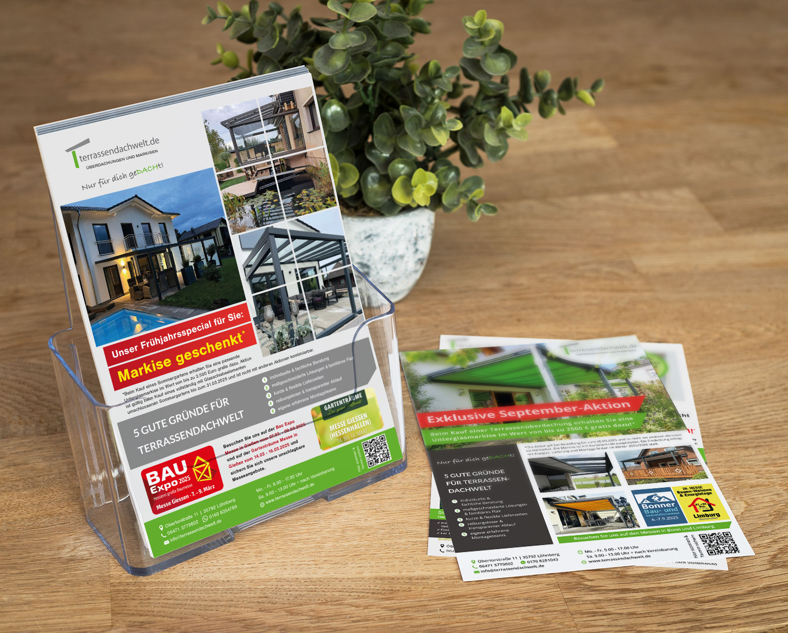 Flyer erstellen Broschüren Wetzlar Gießen Limburg Weilburg