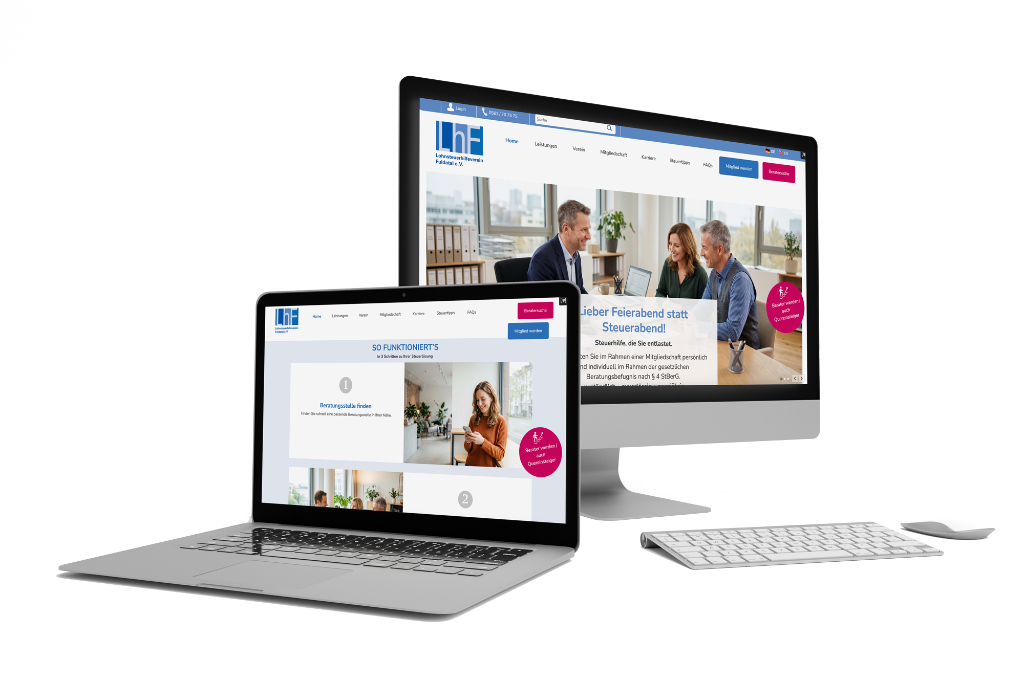 Internetseite Design Programmierung Lohnsteuerhilfeverein Fuldatal Seo