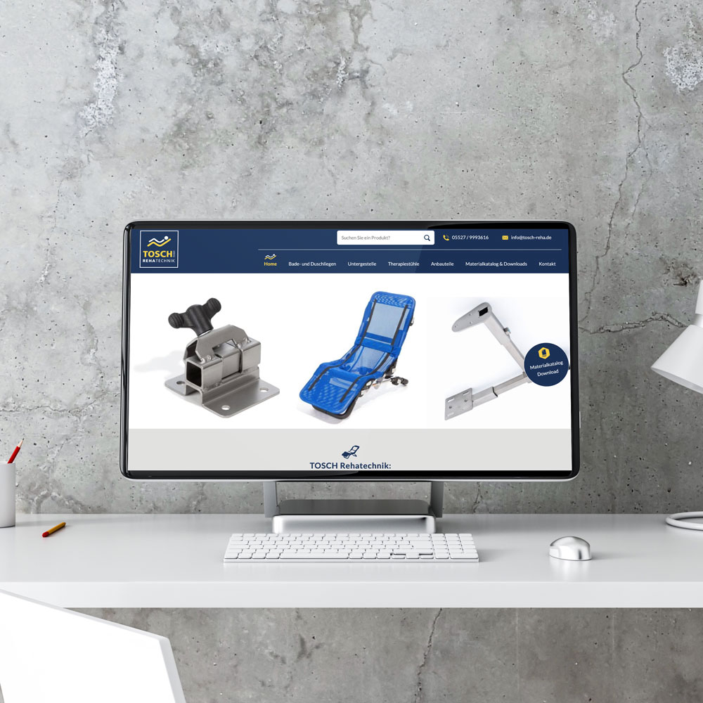Webseite erstellen Werbeagentur Tosch Rehatechnik Duderstadt